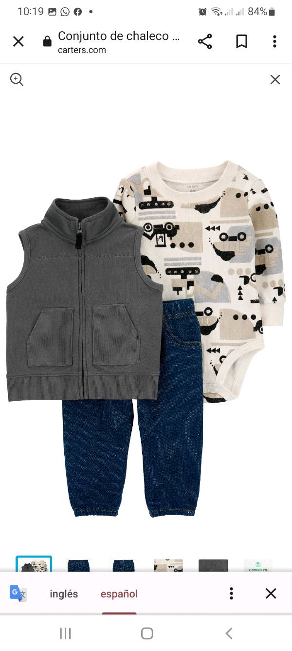 Conjunto carters online varon