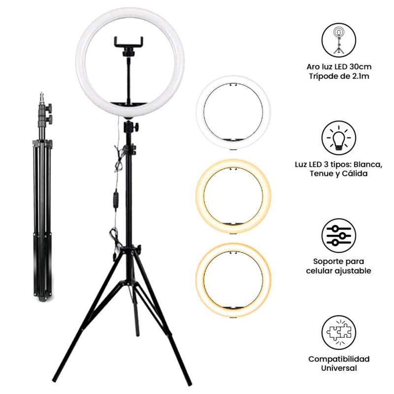 Aro de luz best sale led 33 cm