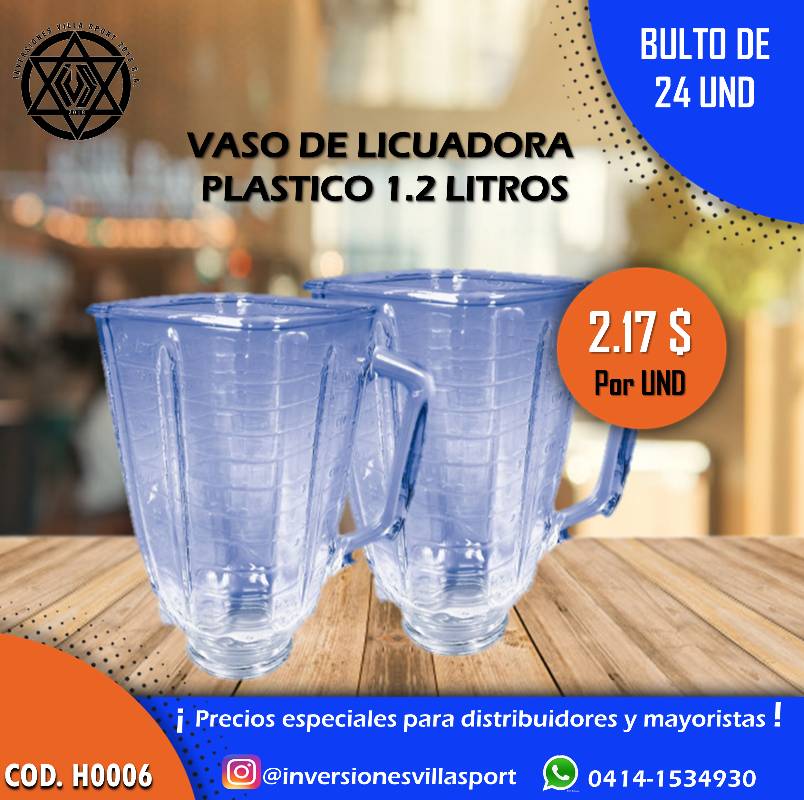 VASO DE LICUADORA PL STICO 1.2 LITROS en Caracas