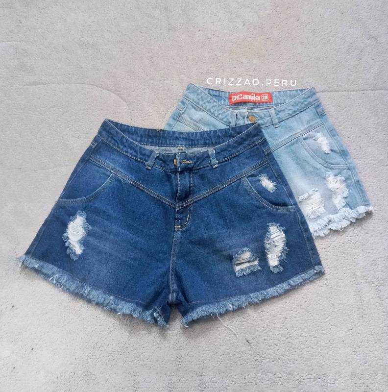 Short campana jean top