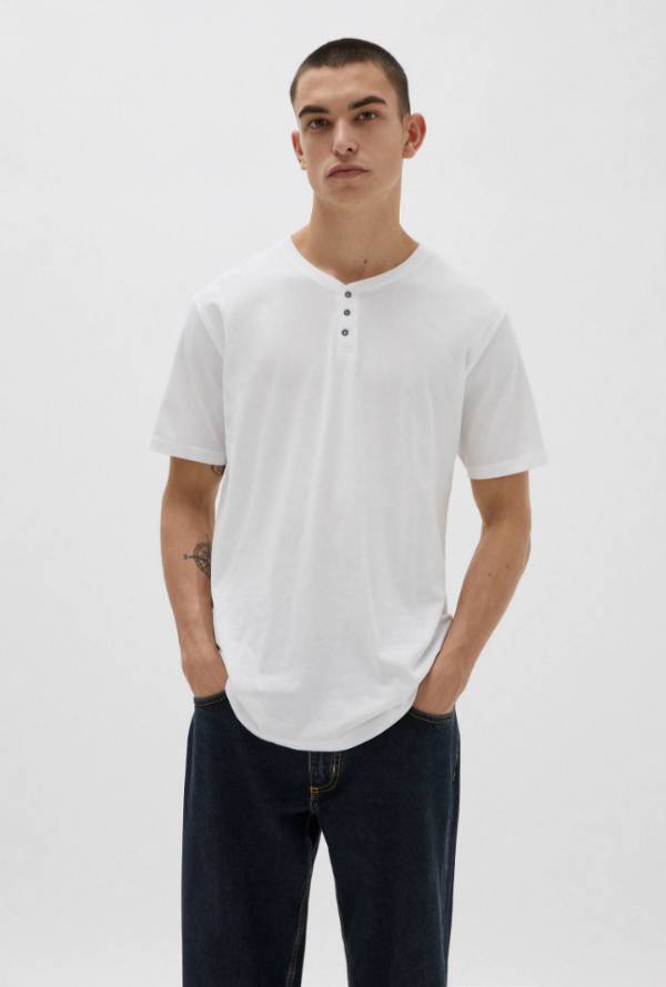 Playera online cuello panadero