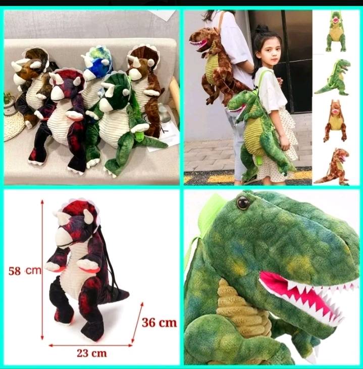 Mochila de discount peluche de dinosaurio