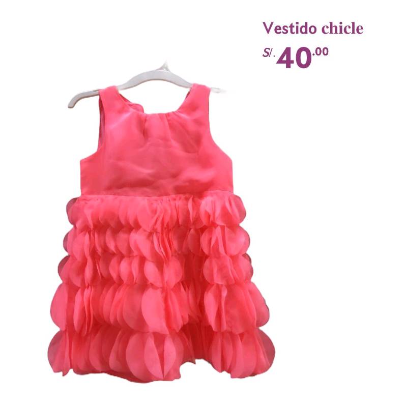 Vestido color store chicle niñas
