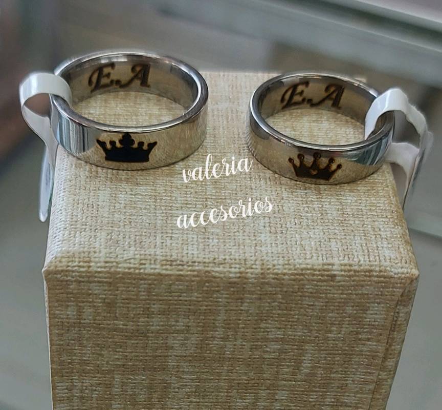Lindos anillos personalizados de acero inoxidable en Zumpango