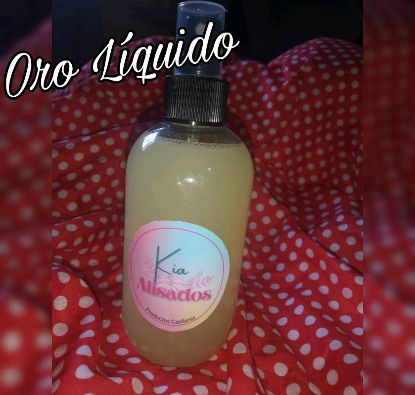 Alisado con sales oro líquido