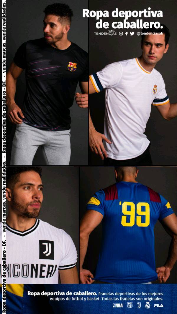 Ropa deportiva caballero sales