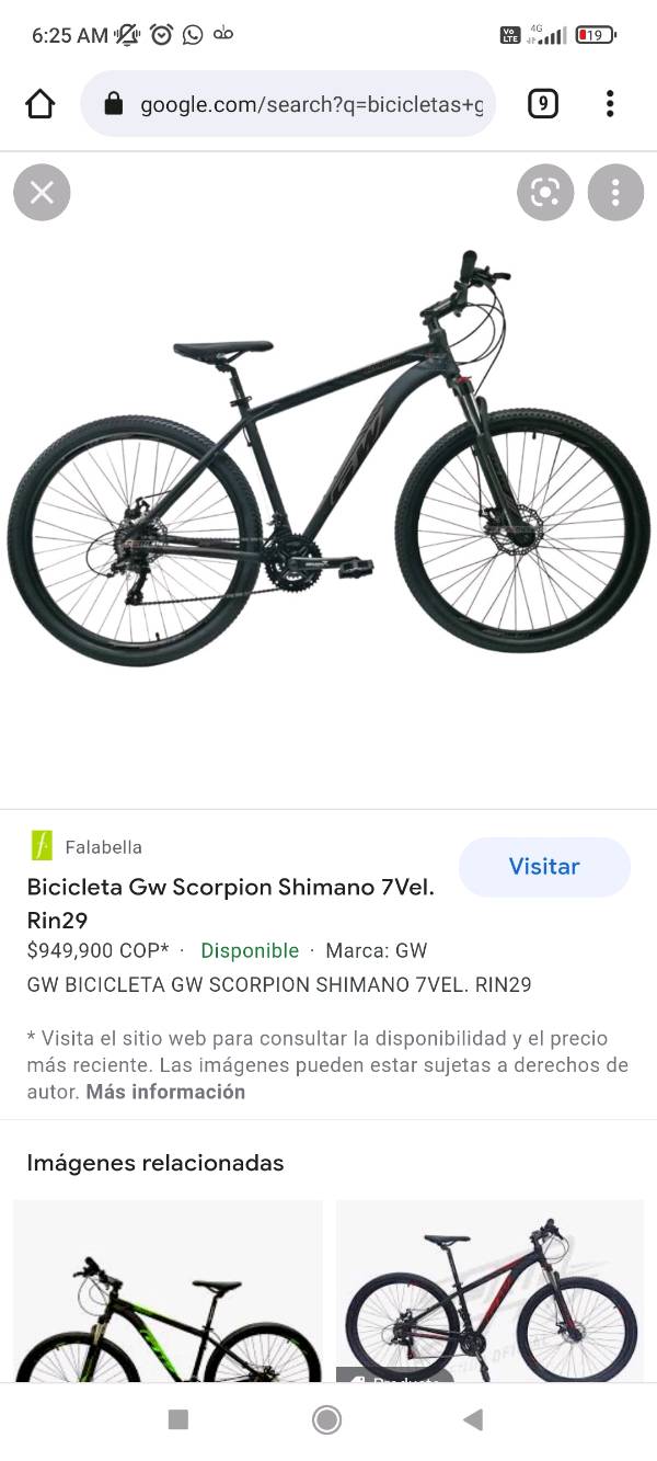 Bicicleta GW scorpion