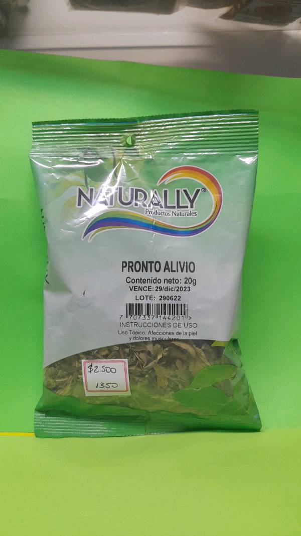 PRONTO ALIVIO 20 g NATURALLY en Bogota