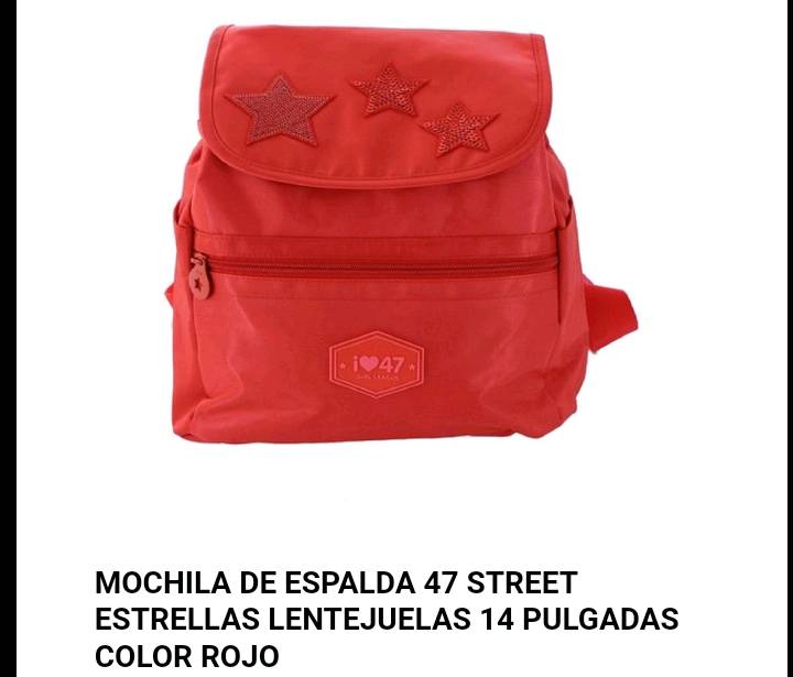 Mochila 47 street roja on sale