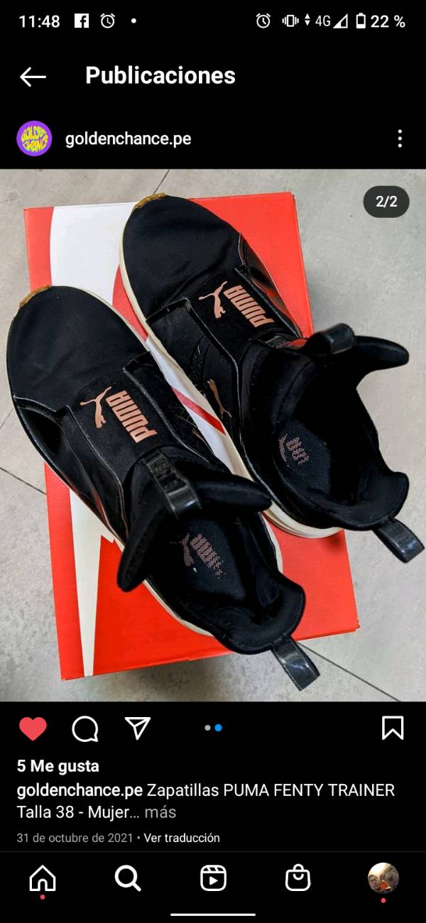 Puma fenty 2025 precio