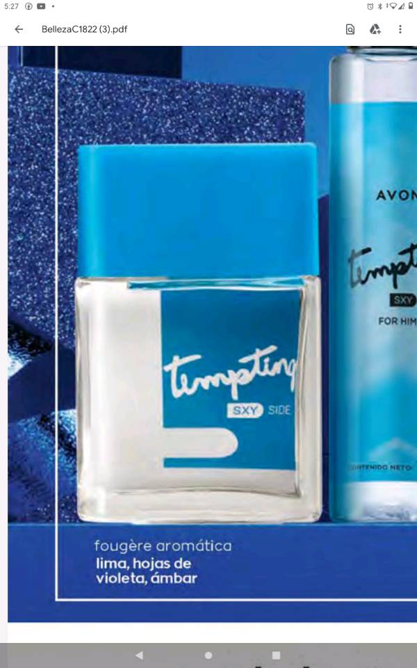 Perfume sxy side avon hot sale hombre precio