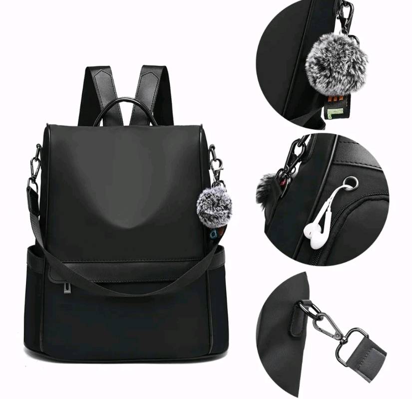 Mochila dama sales negra