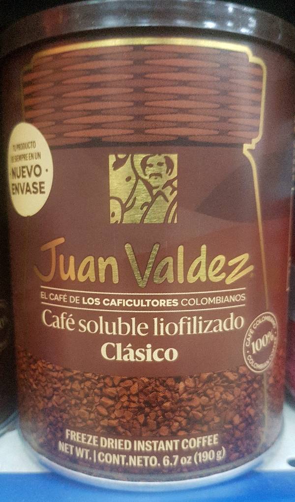 Café instantáneo Juan Valdez 190gms en Caracas