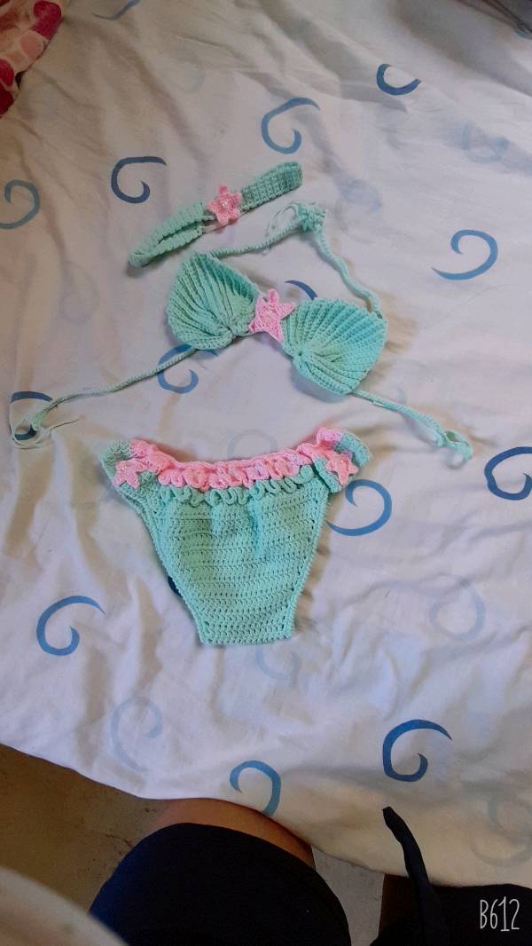 Traje de sirenita a cheap crochet
