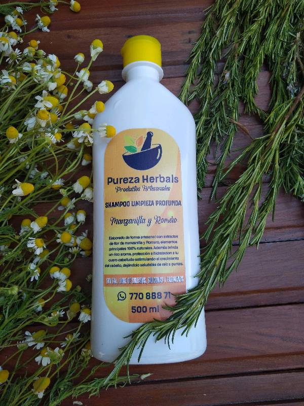 Shampoo de Manzanilla y Romero en Santa Cruz de la Sierra