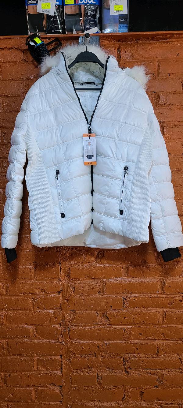 Chamarra top nautica blanca