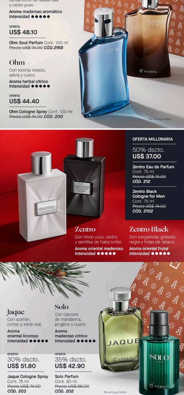 Zentro shop perfume precio