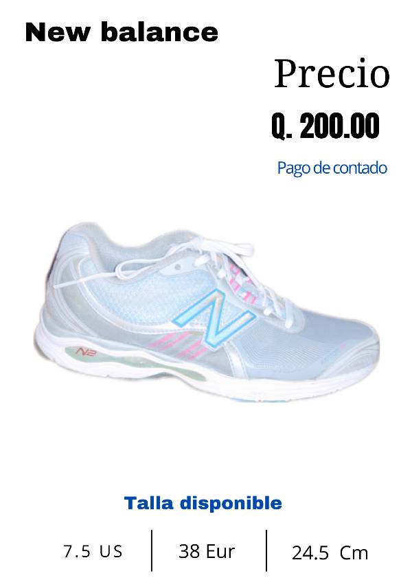 Venta de tenis store new balance en guatemala