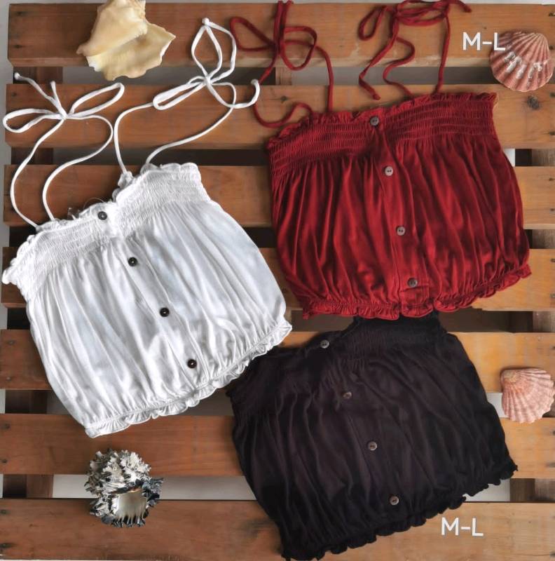 Blusas cortas tirantes