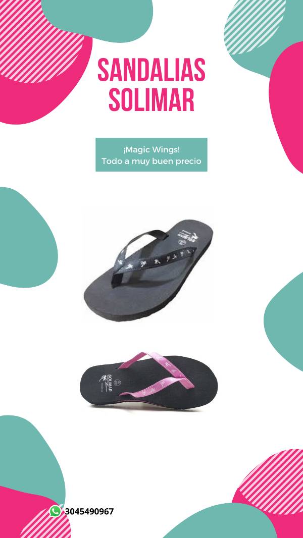 Chanclas shop solimar precio