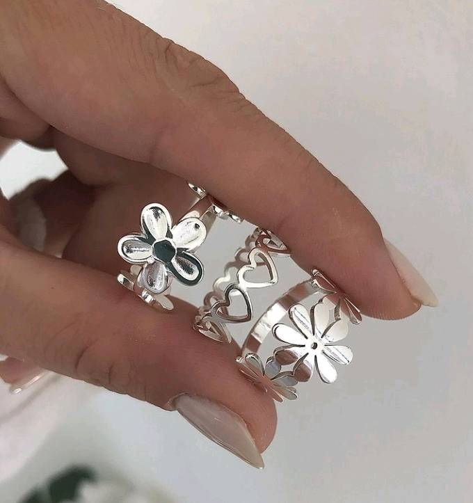 Anillos Acero blanco en Maria Grande