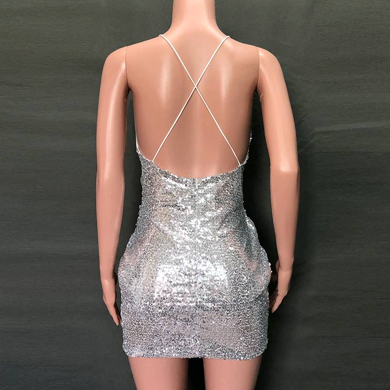 Vestido brilloso de fiesta