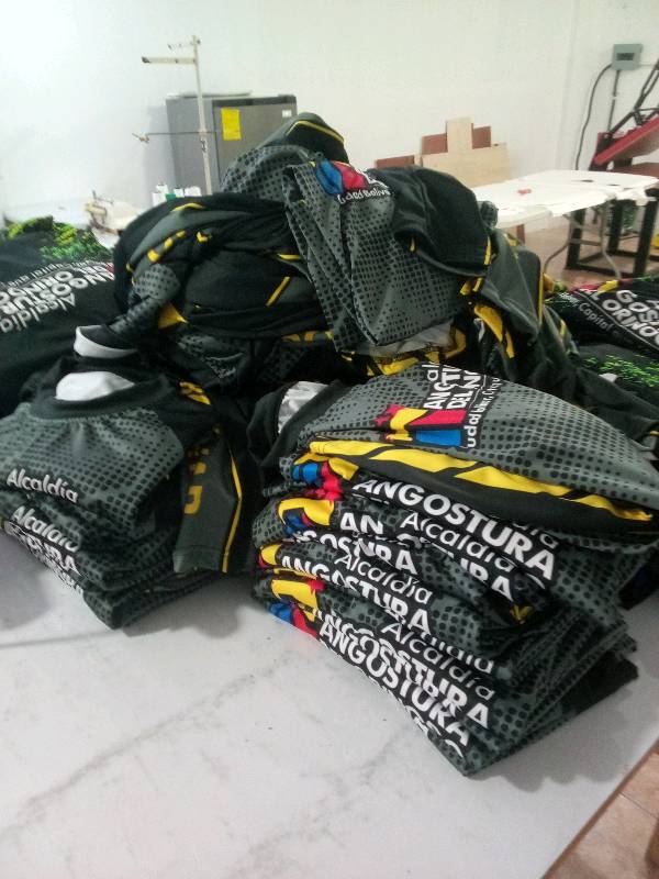 Franelas sublimadas a gran formato en Ciudad Bolívar